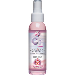 CANDiLAND SENSUALS Flavored Lickable Body Spray, 4 fl.oz (120 mL), Peppermint Stix