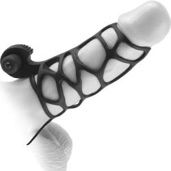 Fantasy X-tensions Vibrating Extreme Silicone Power Cage, 4.75 Inch, Black