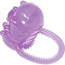 Tongue Dinger Vibrating Oral Sex Aid Ring, Purple