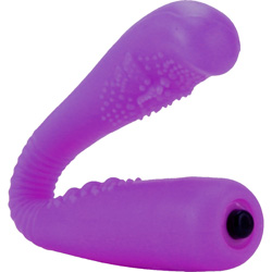 Screaming O Flexible O Gee Twisty Textured G Vibrator, Playful Purple