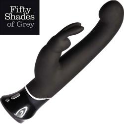 Fifty Shades of Grey Greedy Girl G-Spot Rechargeable Rabbit Vibrator, Black