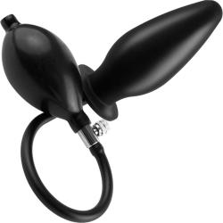 Anal Fantasy Collection Inflatable Silicone Plug, 4.5 Inch, Black