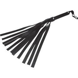 Sex and Mischief S&M Faux Leather Flogger, Black