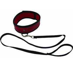 Sex and Mischief S&M Red Leash and Collar