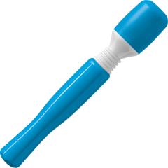 Mini Wanachi Silicone Vibrating Massager, 8.25 Inch, Blue