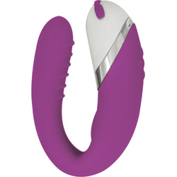 Amore Ultimate G-Spot Silicone USB Rechargeable Vibrator, 4 Inch, Purple