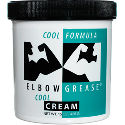 Elbow Grease Cool Cream Personal Lubricant, 15 oz (425 g) Jar