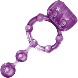 Macho Ultra Erection Keeper Waterproof Vibrating Cockring, Purple