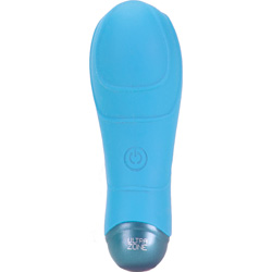 UltraZone Eternal 9X Rechargeable Silicone Vibrator, 3.75 Inch, Blue