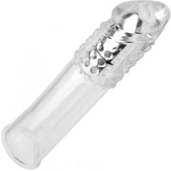 3 Inch Extra Length Size Matters Vibrating Penis Extension, 7 Inch, Clear