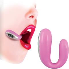Surenda USB Rechargeable Oral Sex Aid Vibrator, Pink
