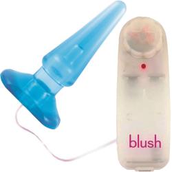 B Yours Vibrating Basic Anal Pleaser, 4.25 Inch, Blue