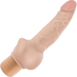Dr Skin Cock Vibe 12 Ballsy Realistic Personal Massager, 8 Inch, Flesh