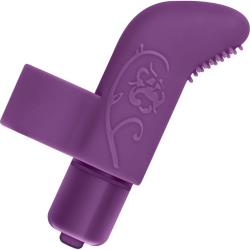 Blush Play with Me Silicone Finger Vibrator, 3.5 Inch, Purple