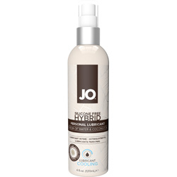 JO Silicone Free Hybrid Personal Lubricant with Coconut, 4 fl.oz (120 mL), Cooling