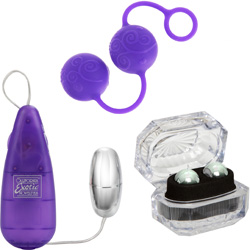 CalExotics Her Kegel Kit for Women and Couples, Purple