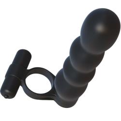Fantasy C-Ringz Vibrating Posable Partner Double Penetrator, 5 Inch, Black