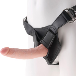 King Cock Strap-on Harness with 7 Inch Cock, Flesh