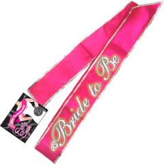 Glow-in-the-Dark Bride to Be Bachelorette Party Sash, 6 ft, Pink