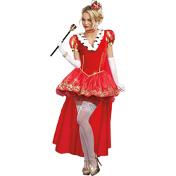Dreamgirl the Royals Sexy French Queen Costume, Medium, Red