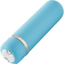 nu Sensuelle Joie 15 Function Rechargeable Bullet Vibrator, 2.5 Inch, Blue