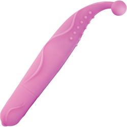 Nasstoys Perfect Fit Clit Master Silicone Vibe, 7.25 Inch, Pink