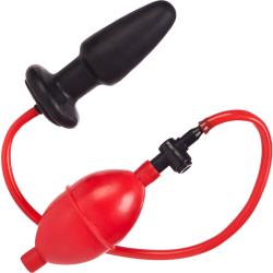 CalExotics Expandable Butt Plug, Black/Red