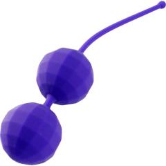 Elan Petit Boule Silicone Kegel Balls Exerciser, 1.25 Inch Diameter, Purple