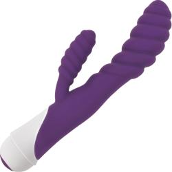 Gossip Diana Dual Action Silicone Personal Vibrator, 8.5 Inch, Violet