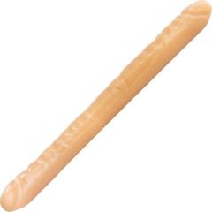 B Yours Double Jelly Dildo, 18 Inch, Ivory Flesh