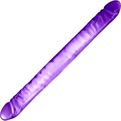 B Yours Double Jelly Dildo, 18 Inch, Purple