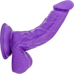 Ruse Magic Stick Curved Silicone Dong by Blush Novelties, 7 Inch, Purple