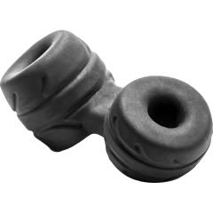 Perfect Fit SilaSkin Cock Ring and Ball Stretcher, Black