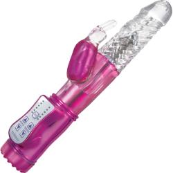 Energize Her Bunny Dual Motor Vibrator, 9 Inch, Pink