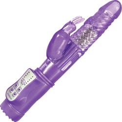 Energize Her Bunny 2 Rotating Rechargeable Dual Motor Rabbit Vibe, 9 Inch, Purple