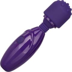 CalExotics Tiny Teasers Nubby USB Rechargeable Mini Wand, 4 Inch, Playful Purple