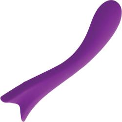 Lush Lilac Rechargeable Silicone Vbrator, 7.5 Inch, Purple