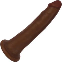 Thinz Slim Dong with Suction Mount by Curve Novelties, 8 Inch, Chocolate