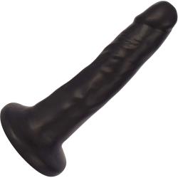 Thinz Slim Dong with Suction Mount by Curve Novelties, 6 Inch, Midnight
