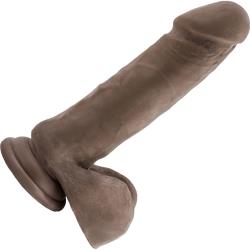 Dr Skin Mr Magic Realistic Dildo with Suction Cup, 9 Inch, Chocolate