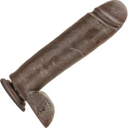 Dr Skin Mr Mister Realistic Dong with Suction Cup, 10.5 Inch, Chocolate