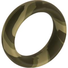 MajorDick Commando Silicone Penis Ring, 2 Inch, Green Camo