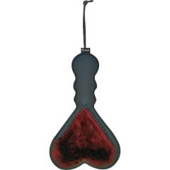 Sex and Mischief Enchanted Heart Paddle, 10.25 Inch, Red/Black
