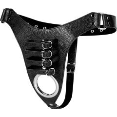 STRICT by XR Brands Male Chastity Harness, Black