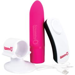 Screaming O Charged Positive Rechargeable Vibrator with Wireless Remote, Pink