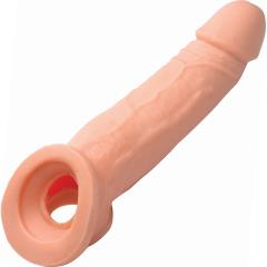 Size Matters Ultra Real 2 Inch Solid Tip Penis Extension, 8.5 Inch, Beige
