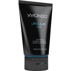 Wicked Jelle Chilll Cooling Sensation Anal Lubricant, 4 fl.oz (120 mL) Tube