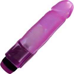 Ignite Straight Realistic Vibrating Cock, 8 Inch, Purple