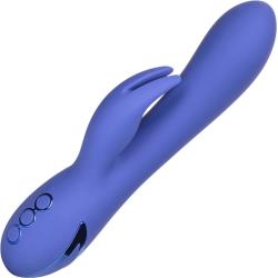 California Dreaming Beverly Hills Bunny Rechargeable Rabbit Vibrator, 9 Inch, Blue