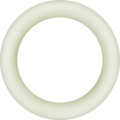 Firefly Glow-in-the-Dark Halo Cock Ring, Large, Clear Glow